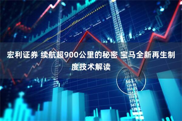 宏利证券 续航超900公里的秘密 宝马全新再生制度技术解读